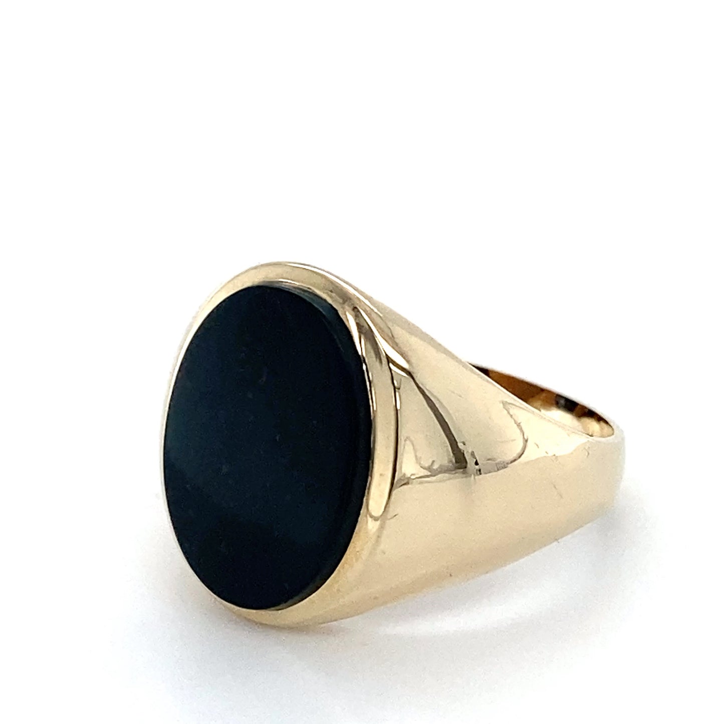 10K Yellow Gold Gentleman's Ring; 3.3DWT; Size 9