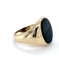 10K Yellow Gold Gentleman's Ring; 3.3DWT; Size 9