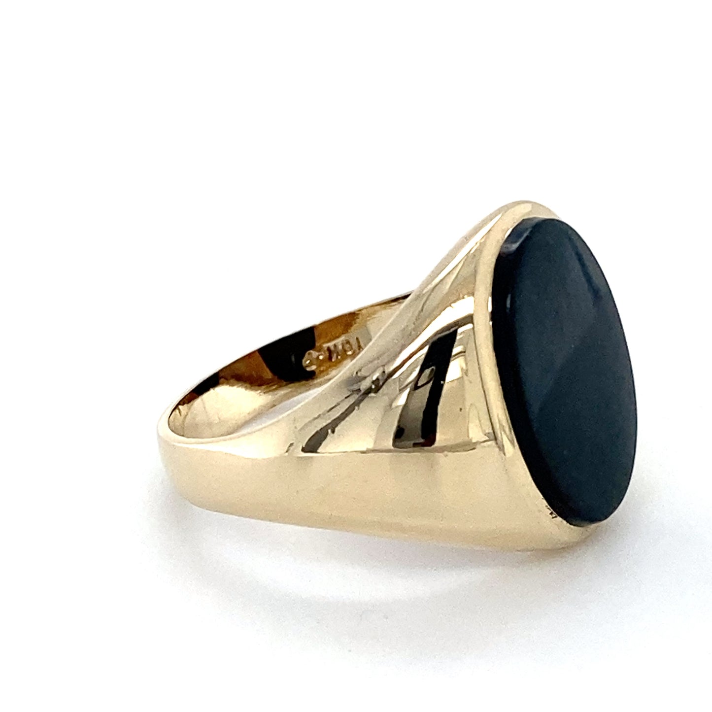 10K Yellow Gold Gentleman's Ring; 3.3DWT; Size 9