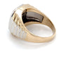14K Yellow Gold & Diamond Gentleman's Ring; 9.1DWT; Size 11