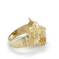 14K Yellow Gold Gentleman's Tiger Ring; 3.3DWT; Size 7.5