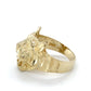 14K Yellow Gold Gentleman's Tiger Ring; 3.3DWT; Size 7.5