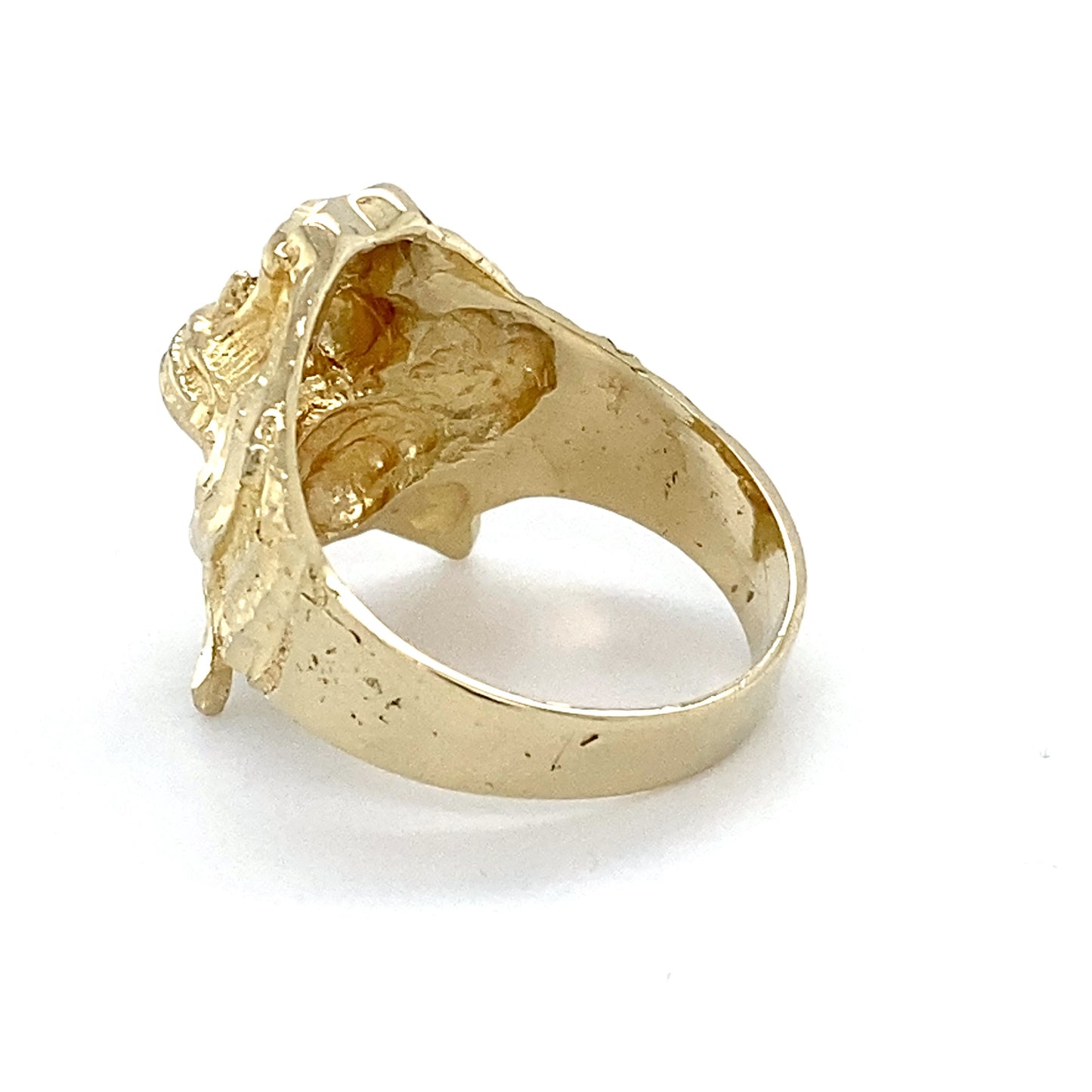 14K Yellow Gold Gentleman's Tiger Ring; 3.3DWT; Size 7.5