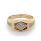 14K Yellow Gold Diamond Lady's Ring; 2.4DWT; Size 9