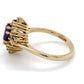 14K Yellow Gold Diamond & Amethyst Fashion Ring; 2.1DWT; Size 6