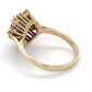 14K Yellow Gold Diamond & Amethyst Fashion Ring; 2.1DWT; Size 6
