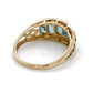 14K Yellow Gold Diamond & Topaz Lady's Ring; 2.2DWT; Size 8.5