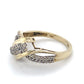 10K Yellow Gold Diamond Lady's Fashion Ring; 1.6DWT; Size 7
