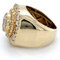 14K Yellow Gold Diamond Gentleman's Ring; 8.9DWT; Size 8