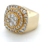 14K Yellow Gold Diamond Gentleman's Ring; 8.9DWT; Size 8