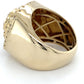 14K Yellow Gold Diamond Gentleman's Ring; 8.9DWT; Size 8