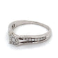 10K White Gold Diamond Halo Ring; 1.8DWT; Size 9