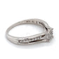 10K White Gold Diamond Halo Ring; 1.8DWT; Size 9