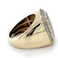10K Yellow Gold Diamond Unisex Ring; 5.8DWT; Size 10
