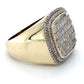 10K Yellow Gold Diamond Unisex Ring; 5.8DWT; Size 10