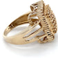 10K Yellow Gold Diamond Gentleman's Ring; 4.6DWT; Size 8