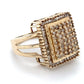 10K Yellow Gold Diamond Gentleman's Ring; 4.6DWT; Size 8