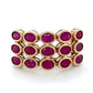 10K Yellow Gold & Ruby Lady's Ring; 1.8DWT: Size 9