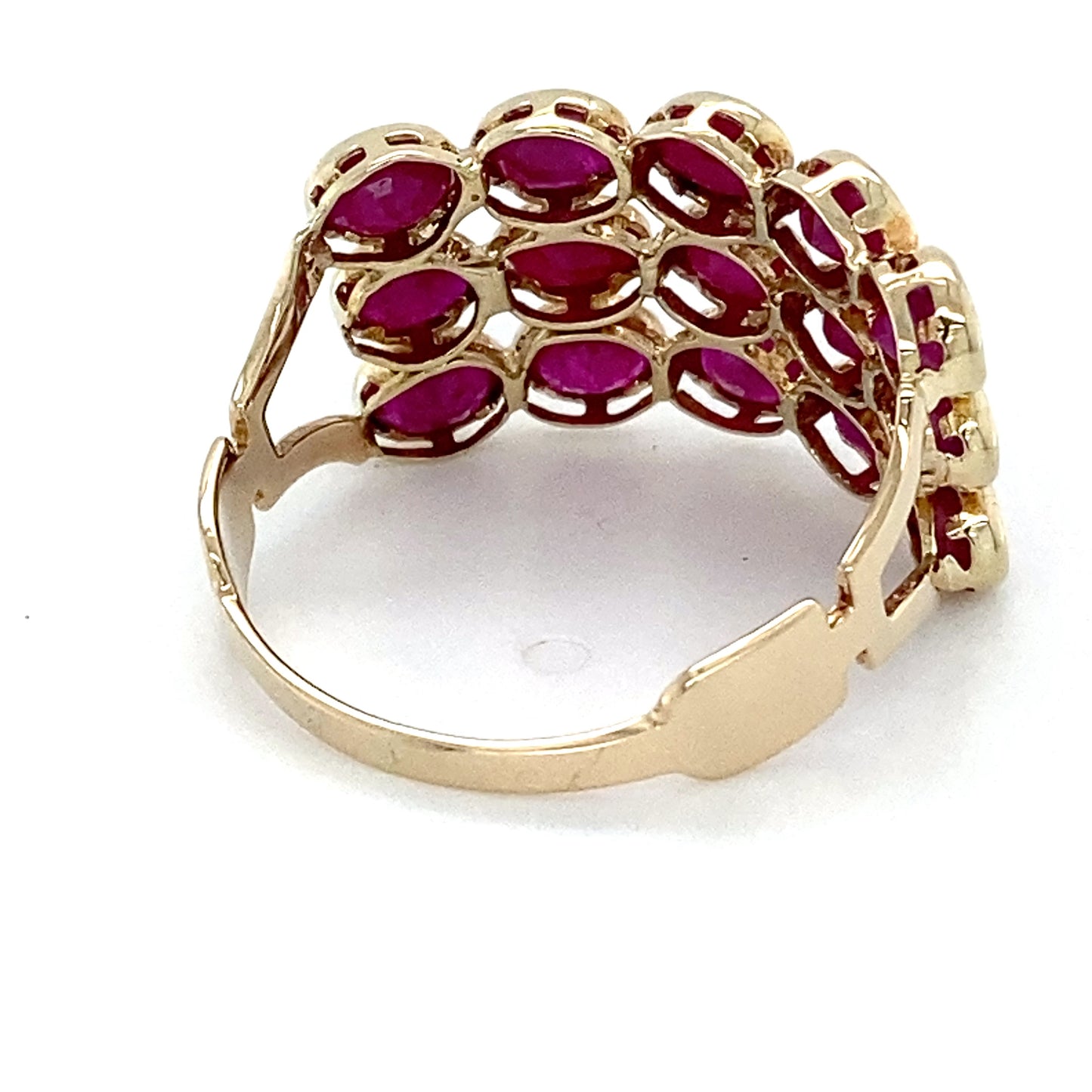 10K Yellow Gold & Ruby Lady's Ring; 1.8DWT: Size 9