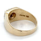 14K Yellow Gold Diamond Gentleman's Ring; 6.6DWT; Size 9