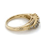 14K Yellow Gold Diamond Lady's Fashion Ring; 2.8DWT: Size 7