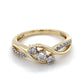 10K Yellow Gold Diamond Lady's Fashion Ring; 1.7DWT; Size 7