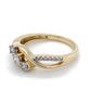 10K Yellow Gold Diamond Lady's Fashion Ring; 1.7DWT; Size 7
