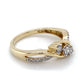 10K Yellow Gold Diamond Lady's Fashion Ring; 1.7DWT; Size 7