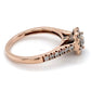 10K Rose Gold Diamond Lady's Ring; 1.9DWT; Size 7