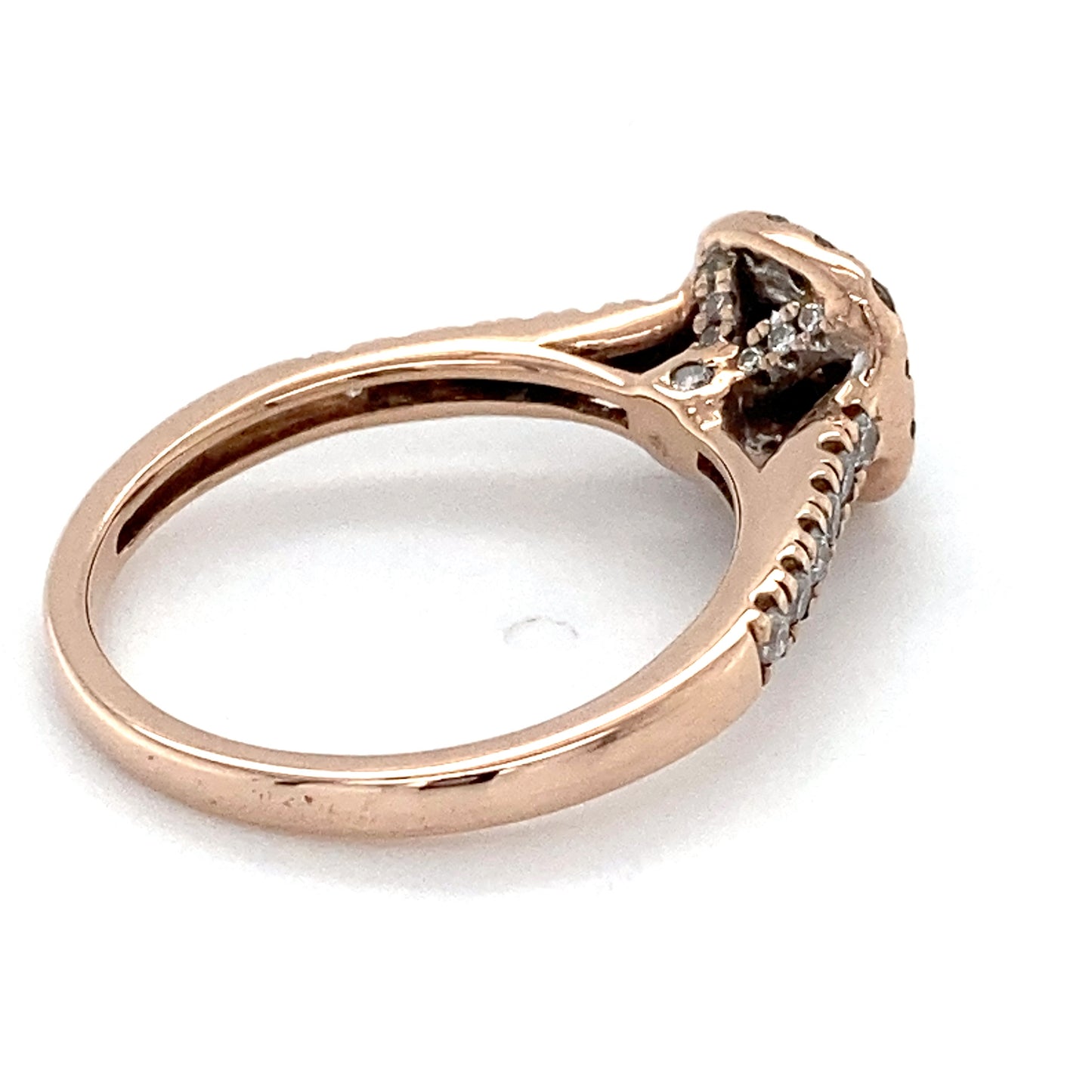 10K Rose Gold Diamond Lady's Ring; 1.9DWT; Size 7