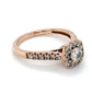 10K Rose Gold Diamond Lady's Ring; 1.9DWT; Size 7