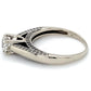 14K White Gold Diamond Lady's Solitaire Ring; 2.5DWT; Size 8