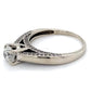 14K White Gold Diamond Lady's Solitaire Ring; 2.5DWT; Size 8