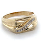 10K Yellow Gold Diamond Gentleman's Ring; 2.8DWT; Size 12.5