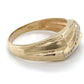 10K Yellow Gold Diamond Gentleman's Ring; 2.8DWT; Size 12.5