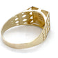 10K White & Yellow Gold Gentleman's "G" Ring; 2.7DWT: Size 14