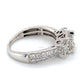 10K White Gold Diamond Lady's Fashion Ring; 1.8DWT; Size 6