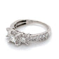 10K White Gold Diamond Lady's Fashion Ring; 1.8DWT; Size 6