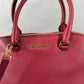 Michael Kors Cindy Saffiano Satchel Bag - Red