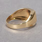 Men's 14k Yellow Gold Ring With 1 Diamond 5.9g