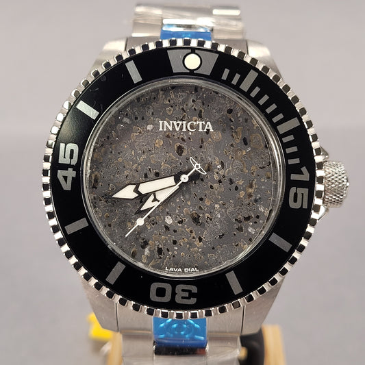 Invicta 23577 Men's Black Lava Stone Dial Automatic Watch