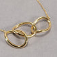 17" 10k Yellow Gold Necklace & Charm 2.8g