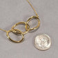 17" 10k Yellow Gold Necklace & Charm 2.8g