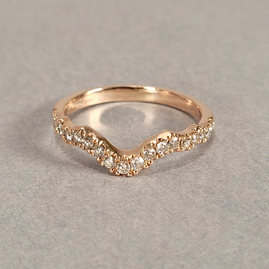14k Rose Gold & Diamond Ring 2.5g (Part of Engagement Set)