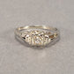 Lady's 18k White Gold & Diamond Ring 2.1g