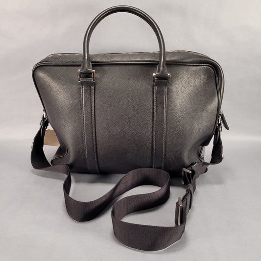 Prada Saffiano Leather Travel Bag - Black