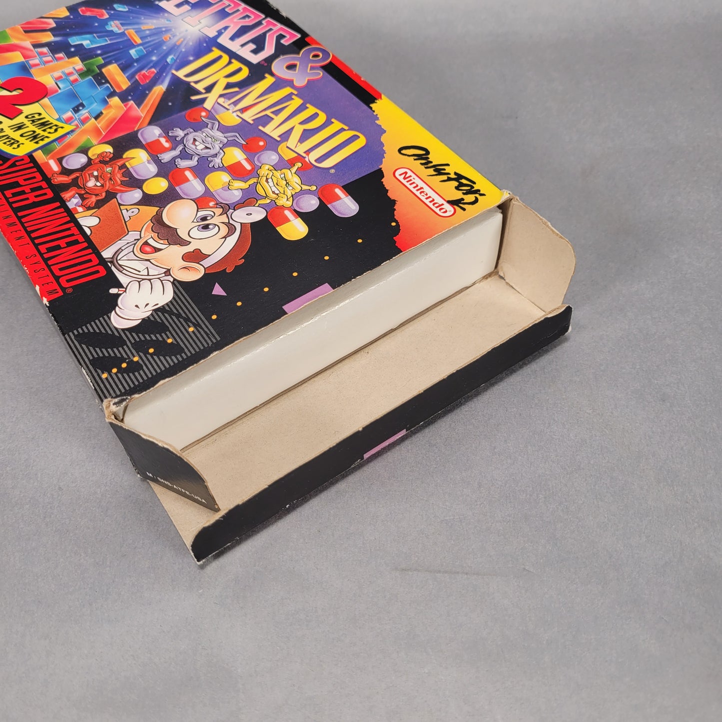 Tetris & Dr. Mario for Super Nintendo Complete in Box