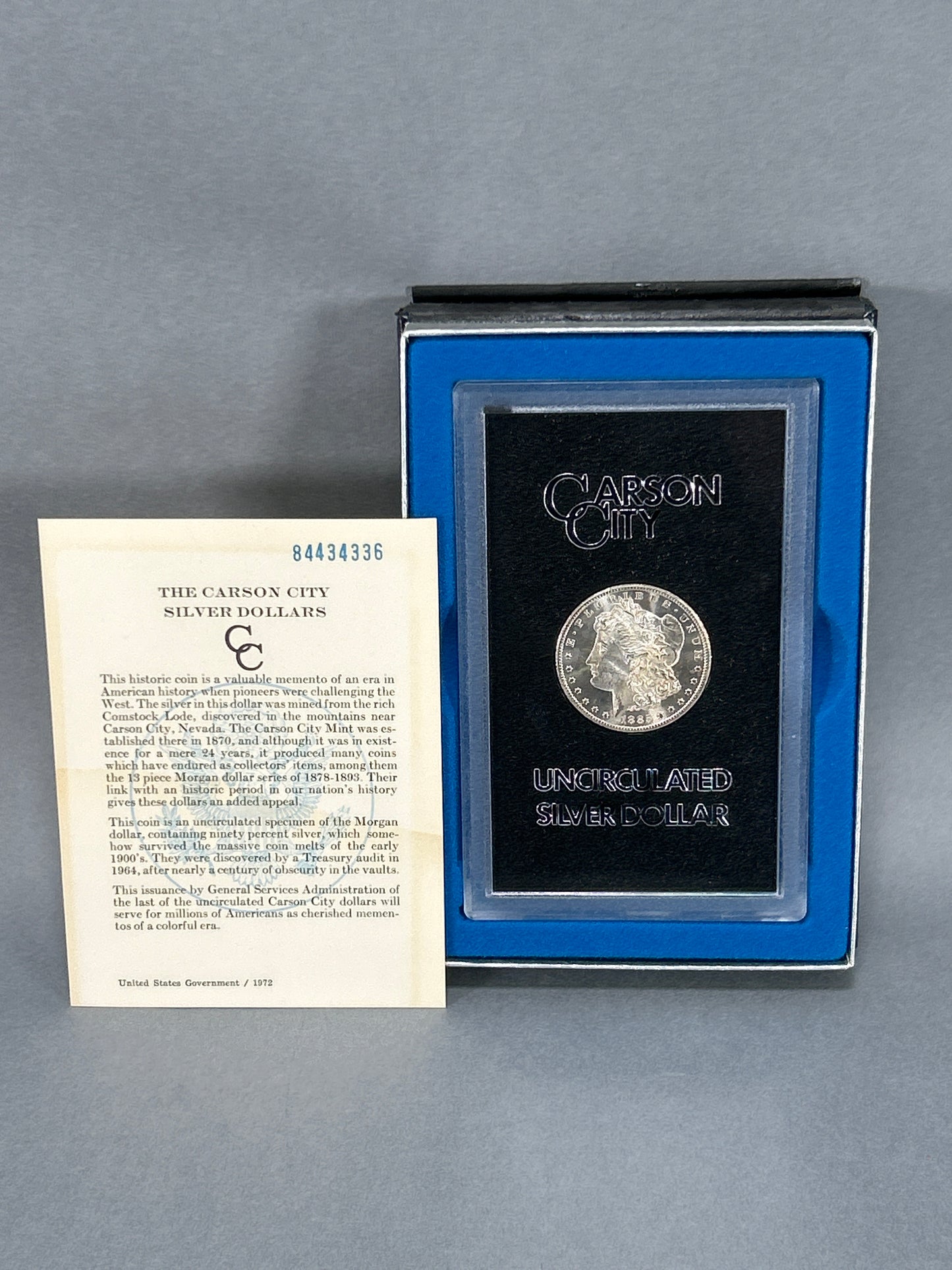 1885-CC Carson City Morgan Silver Dollar Uncirculated GSA Hoard Key Date