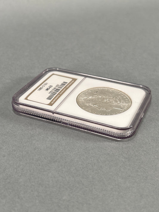 NGC Graded 1885-O Silver Morgan Dollar MS 63