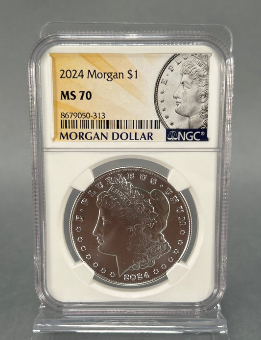 NGC Graded 2024 MS 70 Morgan $1 Silver Coin